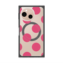 プレミアムスクエアケース with SnapMag［ シンプルドット - Pink ］
