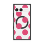 プレミアムスクエアケース with SnapMag［ シンプルドット - Pink ］
