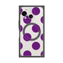 プレミアムスクエアケース with SnapMag［ シンプルドット - Purple ］