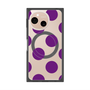 プレミアムスクエアケース with SnapMag［ シンプルドット - Purple ］