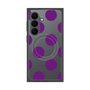 プレミアムスクエアケース with SnapMag［ シンプルドット - Purple ］