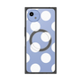 プレミアムスクエアケース with SnapMag［ シンプルドット - White ］