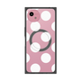 プレミアムスクエアケース with SnapMag［ シンプルドット - White ］