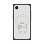 プレミアムスクエアケース with SnapMag［ 蝶ネクタイねこ - White ］