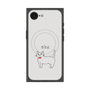 プレミアムスクエアケース with SnapMag［ 蝶ネクタイねこ - White ］