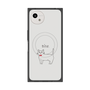プレミアムスクエアケース with SnapMag［ 蝶ネクタイねこ - White ］
