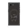 プレミアムスクエアケース with SnapMag［ 蝶ネクタイねこ - Black ］