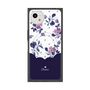 プレミアムスクエアケース with SnapMag［ ツインドットフラワー - Navy ］