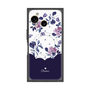 プレミアムスクエアケース with SnapMag［ ツインドットフラワー - Navy ］