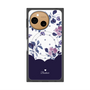 プレミアムスクエアケース with SnapMag［ ツインドットフラワー - Navy ］