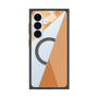 プレミアムスクエアケース with SnapMag［ マーブルトライアングルパレット - Orange ］