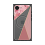 プレミアムスクエアケース with SnapMag［ マーブルトライアングルパレット - Pink ］