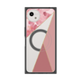 プレミアムスクエアケース with SnapMag［ マーブルトライアングルパレット - Pink ］