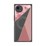 プレミアムスクエアケース with SnapMag［ マーブルトライアングルパレット - Pink ］