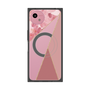 プレミアムスクエアケース with SnapMag［ マーブルトライアングルパレット - Pink ］
