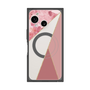 プレミアムスクエアケース with SnapMag［ マーブルトライアングルパレット - Pink ］