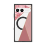 プレミアムスクエアケース with SnapMag［ マーブルトライアングルパレット - Pink ］