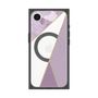 プレミアムスクエアケース with SnapMag［ マーブルトライアングルパレット - Purple ］