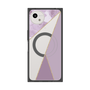 プレミアムスクエアケース with SnapMag［ マーブルトライアングルパレット - Purple ］