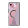プレミアムスクエアケース with SnapMag［ マーブルトライアングルパレット - Purple ］