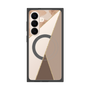 プレミアムスクエアケース with SnapMag［ マーブルトライアングルパレット - Brown ］