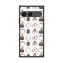 プレミアムスクエアケース with SnapMag［ おにぎり文鳥たまに天むす ］