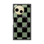 プレミアムスクエアケース with SnapMag［ 市松模様 - Black ］