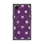 プレミアムスクエアケース with SnapMag［ 水彩ドット・レトロカラー - Purple ］