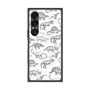 プレミアムスクエアケース with SnapMag［ Dinosaurs No.2 - White ］