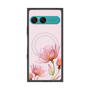 プレミアムスクエアケース with SnapMag［ Natural Flower - Pink ］
