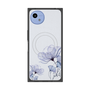 プレミアムスクエアケース with SnapMag［ Natural Flower - blue ］