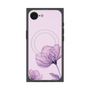 プレミアムスクエアケース with SnapMag［ Natural Flower - Purple ］
