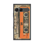 プレミアムスクエアケース with SnapMag［ RETORO CASSETTE TAPE - Skeleton Orange ］
