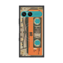 プレミアムスクエアケース with SnapMag［ RETORO CASSETTE TAPE - Skeleton Orange ］