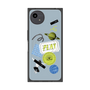 プレミアムスクエアケース with SnapMag［ Playful sticker - Dusty Blue ］