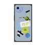 プレミアムスクエアケース with SnapMag［ Playful sticker - Dusty Blue ］
