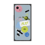 プレミアムスクエアケース with SnapMag［ Playful sticker - Dusty Blue ］
