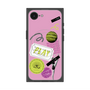 プレミアムスクエアケース with SnapMag［ Playful sticker - Dusty Pink ］