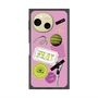 プレミアムスクエアケース with SnapMag［ Playful sticker - Dusty Pink ］