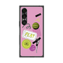 プレミアムスクエアケース with SnapMag［ Playful sticker - Dusty Pink ］