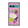 プレミアムスクエアケース with SnapMag［ Playful sticker - Dusty Pink ］