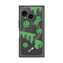 プレミアムスクエアケース with SnapMag［ PAINTING SMILE Green ］