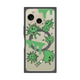 プレミアムスクエアケース with SnapMag［ PAINTING SMILE Green ］