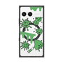 プレミアムスクエアケース with SnapMag［ PAINTING SMILE Green ］