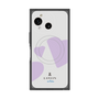プレミアムスクエアケース with SnapMag［ LANVIN en Bleu Hearts Purple - ランバン ハート パープル ］