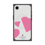 プレミアムスクエアケース with SnapMag［ LANVIN en Bleu Hearts Pink - ランバン ハート ピンク ］