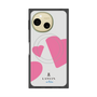 プレミアムスクエアケース with SnapMag［ LANVIN en Bleu Hearts Pink - ランバン ハート ピンク ］