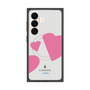 プレミアムスクエアケース with SnapMag［ LANVIN en Bleu Hearts Pink - ランバン ハート ピンク ］