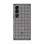 プレミアムスクエアケース with SnapMag［ Houndstooth Pattern Black with LANVIN en Bleu logo- ランバン 千鳥格子柄 ブラック ］