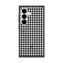 プレミアムスクエアケース with SnapMag［ Houndstooth Pattern Black with LANVIN en Bleu logo- ランバン 千鳥格子柄 ブラック ］